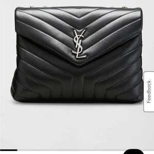 Yves Saint Laurent Black Quilted Shoulder Bag